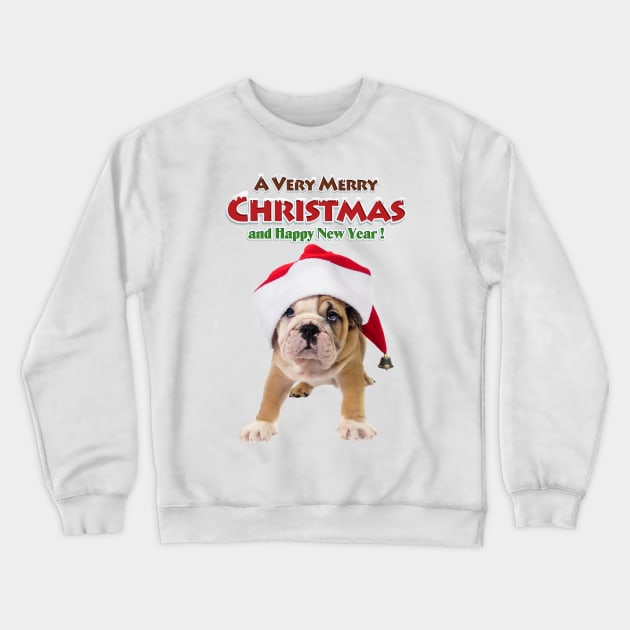 Christmas Doggie Crewneck Sweatshirt by cameradog